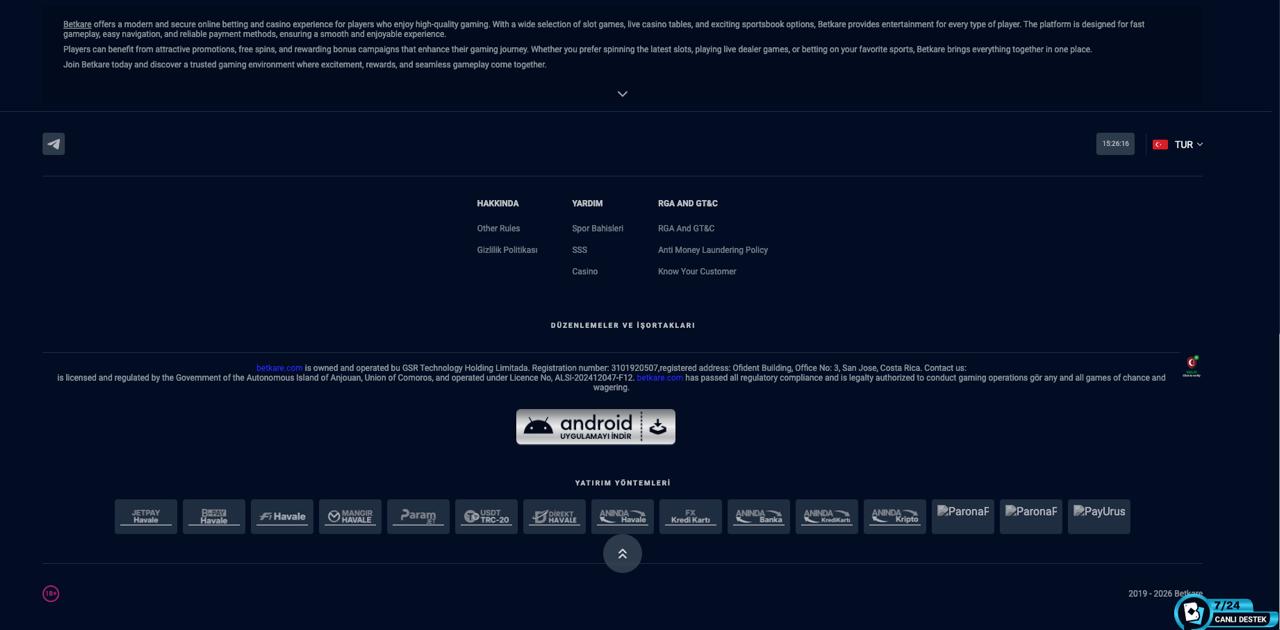Betkare Bonus Fırsatları
